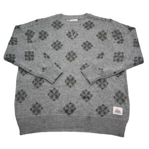 Coors Light Christmas Sweater Mens XL Gray Geometric Snowflake Casual